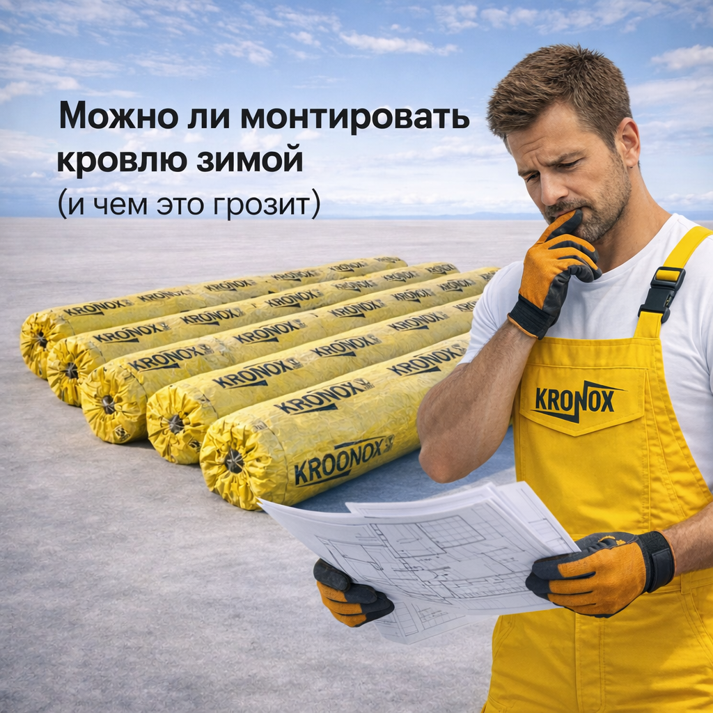 Можно ли монтировать кровлю зимой (и чем это грозит)